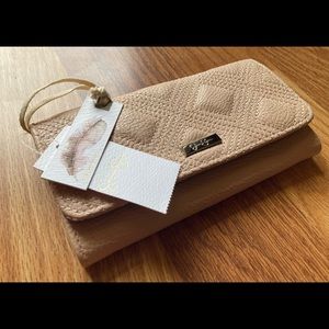 Jessica Simpson Pink Powder Blush Clutch